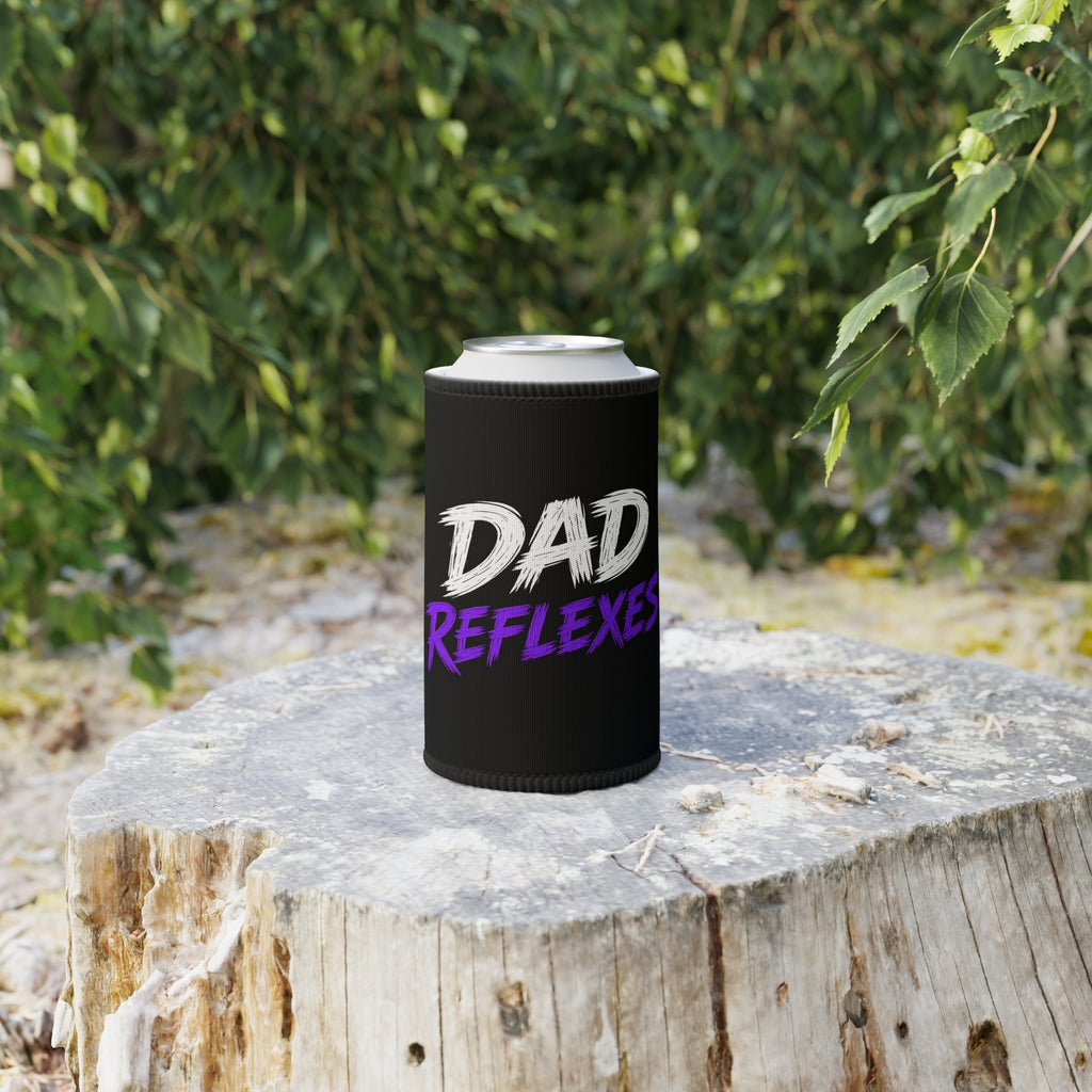 Dad Reflexes Stubby Cooler | Funny Gamer Dad Can Cooler