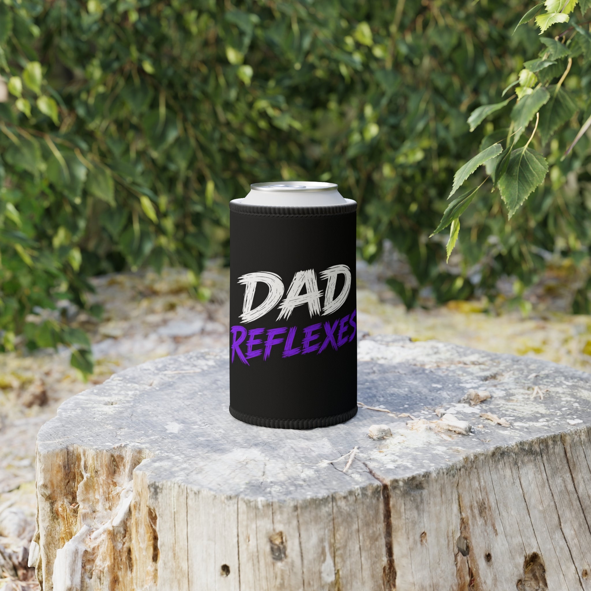 Dad Reflexes Stubby Cooler | Funny Gamer Dad Can Cooler