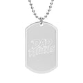 Official Dad Reflexes Engraved Dog Tag