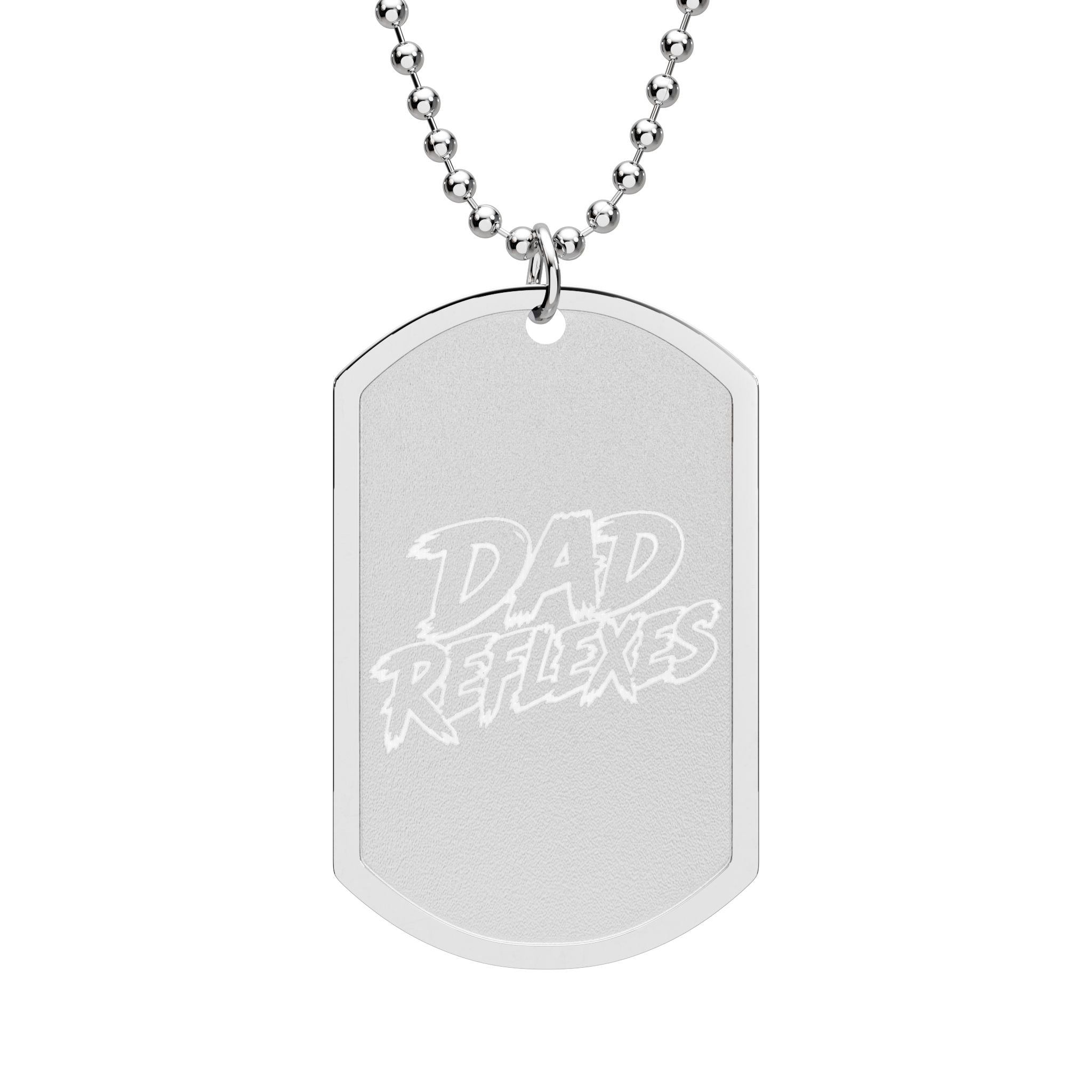 Official Dad Reflexes Engraved Dog Tag